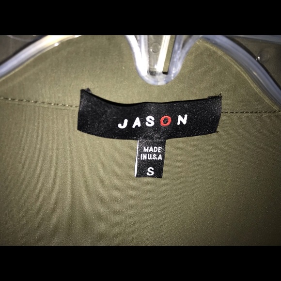 Cuffed Cropped Sleeve Asymmetric ZIip Jacket - Picture 2 of 4